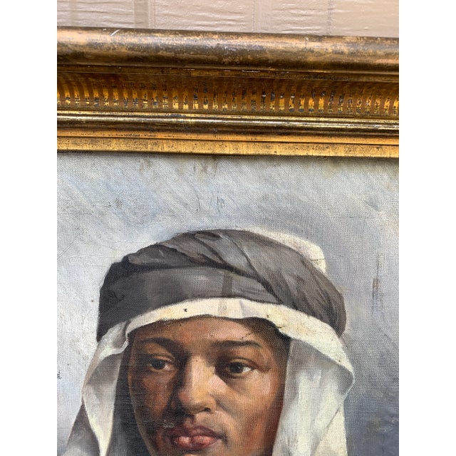 An Antique Portrait of a Young Sheikh, Signed h.p. Stevens, 1898 For Sale In South Bend - Image 6 of 13