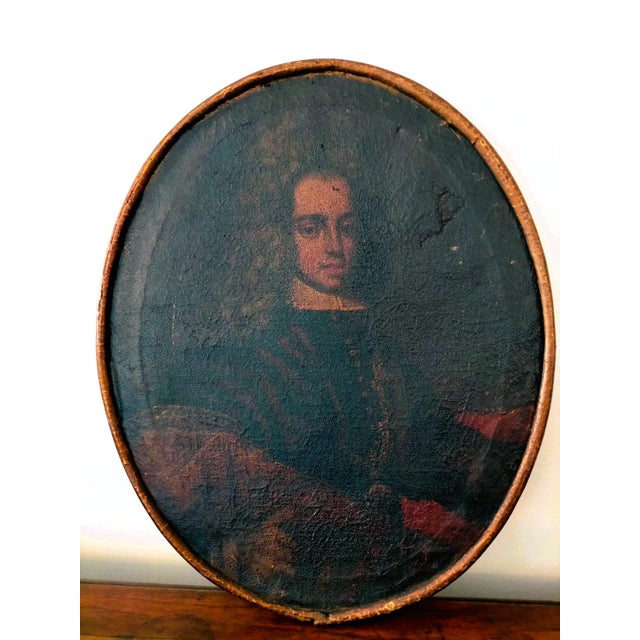 Portraits of French Nobles, 1600, Oil on Canvases, Set of 6 For Sale - Image 7 of 11