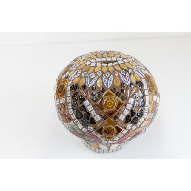 Swedish Folk Art Mosaic Mushroom Piggy Bank, 1970s For Sale - Image 10 of 16