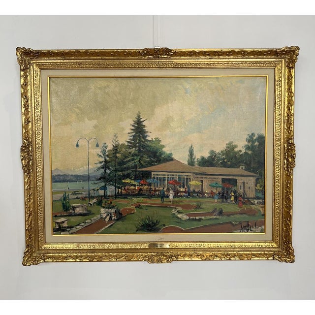 Sergio Cecchi born in Venice in 1921 and died in Geneva in 1987. Cityscape and landscape paintings, buildings. Original...