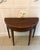 Early 19th Century Antique Georgian Mahogany Demi Lune Console Table and Fold Over Card Games Table, 1800 For Sale - Image 5 of 11