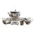 Tiffany Vintage Tilting Teapot Service Art Deco Fluted - Set of 5 For Sale
