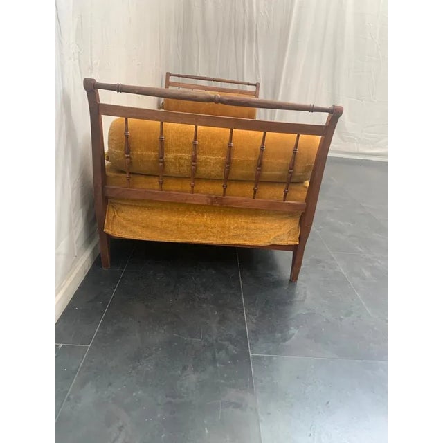 Antique Italian Cherrywood Sofa For Sale - Image 5 of 8