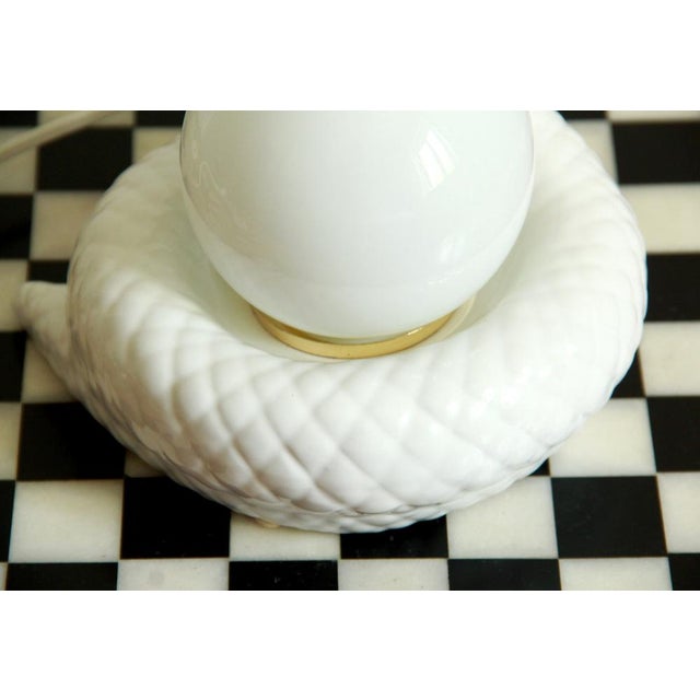 1970s Ceramic and Murano Glass Snake Lamp from Avorin, Italy, 1970s For Sale - Image 5 of 14