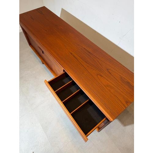 White Mid-Century Modern British Teak Sideboard from White & Newton For Sale - Image 8 of 9