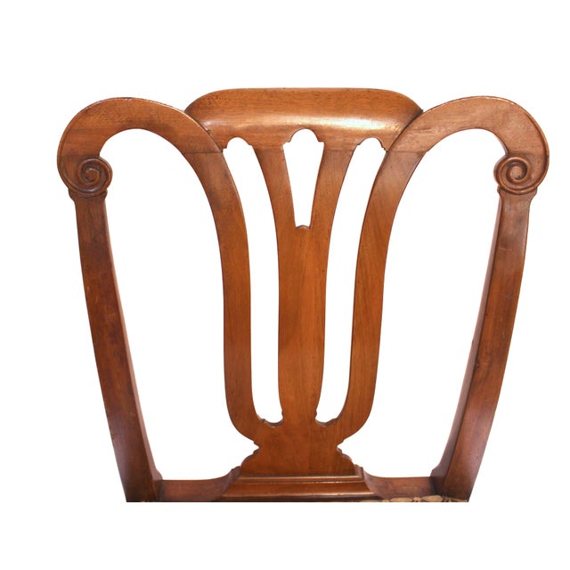 Brown Late 19th Century Pair of George II Style Irish Side Chairs For Sale - Image 8 of 8