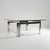 1970s Square Coffee Table in Glass and Steel, 1970s For Sale - Image 5 of 12