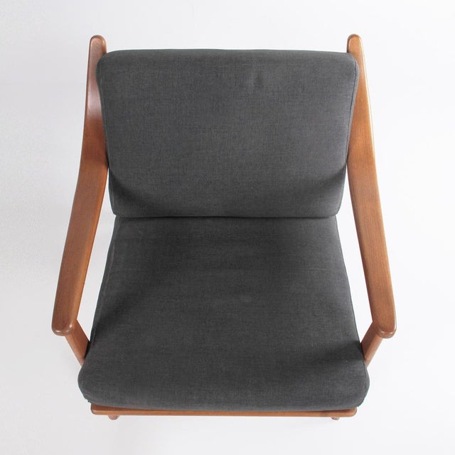 Vintage Italian Beech Armchair, 1960s For Sale - Image 4 of 13