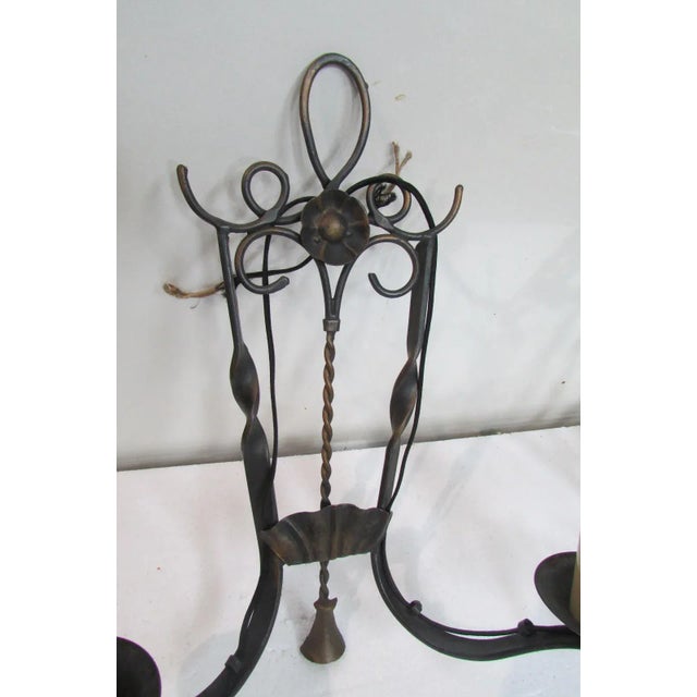 Bronze Sconces, 1970s, Set of 2 For Sale - Image 4 of 5