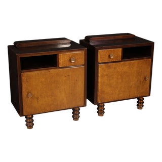 Italian Bedside Tables, 1960s, Set of 2 For Sale