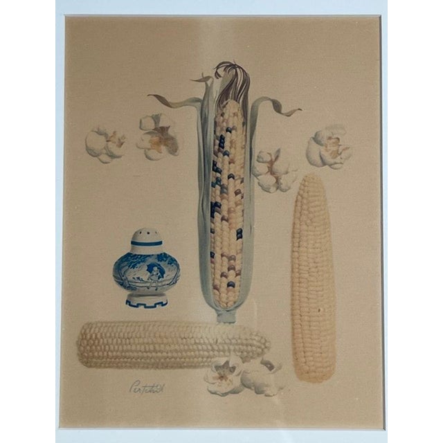 Rare 1954 Harriet Pertchik for Morton Salt Botanical Still-Life Framed Prints With Provenance — Pair For Sale - Image 9 of 11