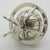 Silver Vintage Italian Handmade Silver Spinning Globe Miniature, Tuscany, Arezzo, Italy, 1980s For Sale - Image 8 of 13