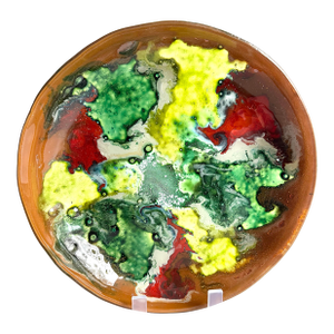 Mid-Century Fused Art Glass Plate
