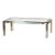 Italian Modernist Low or Coffee Table of Chrome and Brass, Attrib. Romeo Rega For Sale