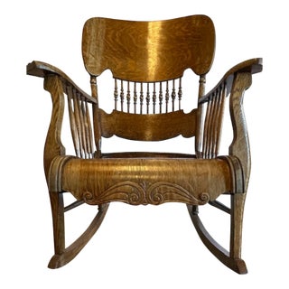 Late 18th Century Victorian Armchair Rocker For Sale