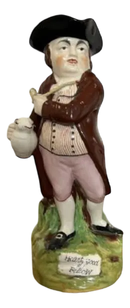 Antique Victorian Staffordshire Toby Jug, 1870