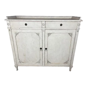 19th Century Swedish Gustavian Lime Washed Buffet/Server