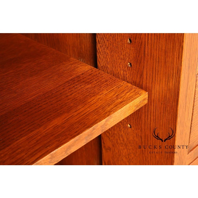 Stickley Syracuse Mission Collection Syracuse Oak Sideboard For Sale - Image 9 of 18