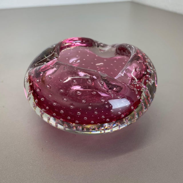 Murano Glass Bubble Structure Ashtrays, Italy, 1970s, Set of 2 For Sale - Image 13 of 18