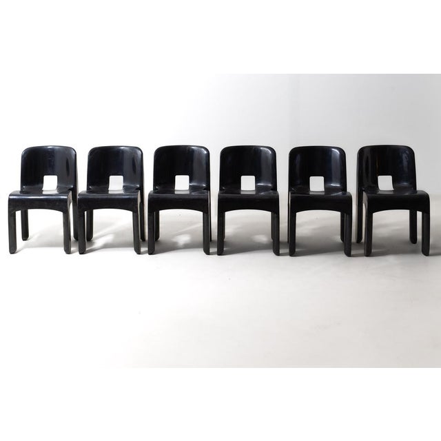 These injection-moulded ‘Universale’ chairs by Joe Colombo for Kartell were the first chairs of their kind to come out of...
