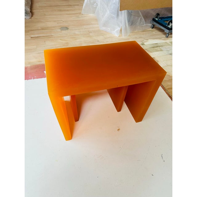 Contemporary Vintage Lucite Stacking Tables For Sale - Image 3 of 5