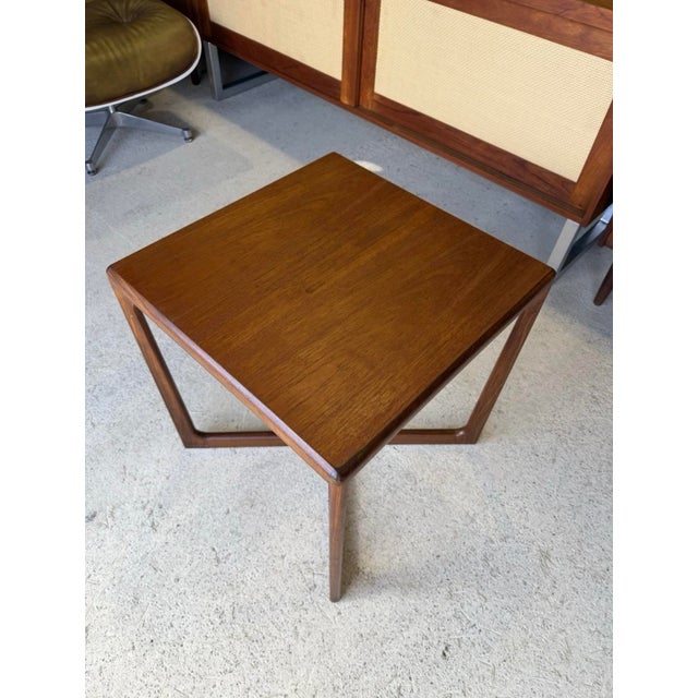 Wood Mid-Century Modern Danish Teak Side Table from Domino Møbler, 1960s For Sale - Image 7 of 17