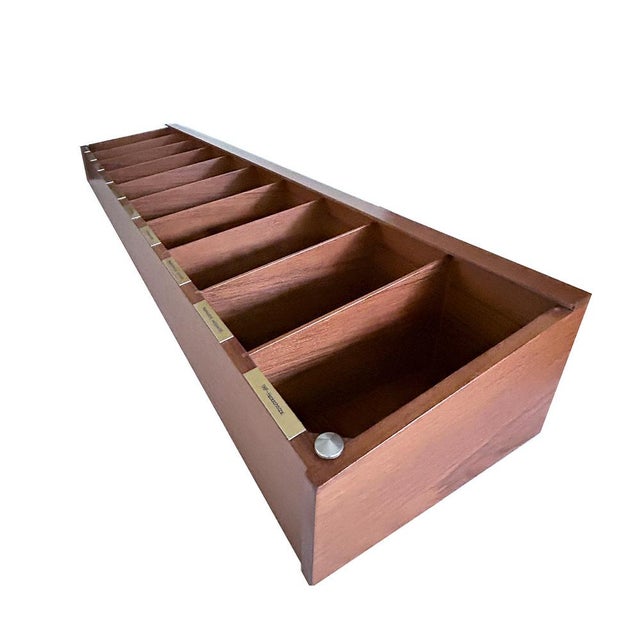 Wood Mid-Century Modern Storage Shelves in Teak, 1960s, Set of 2 For Sale - Image 7 of 13