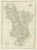 Large Antique County Map of Derbyshire, 1805 For Sale