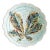 19th Century Swedish Rörstrand Majolica Turquoise Chestnut Leaf Plate For Sale