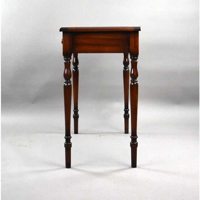 Brown Edwardian Mahogany Writing Table, 1900s For Sale - Image 8 of 10