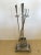 Mid Century Modern and Art Deco Chrome Fireplace Tool Set- 5 Pieces For Sale - Image 11 of 11