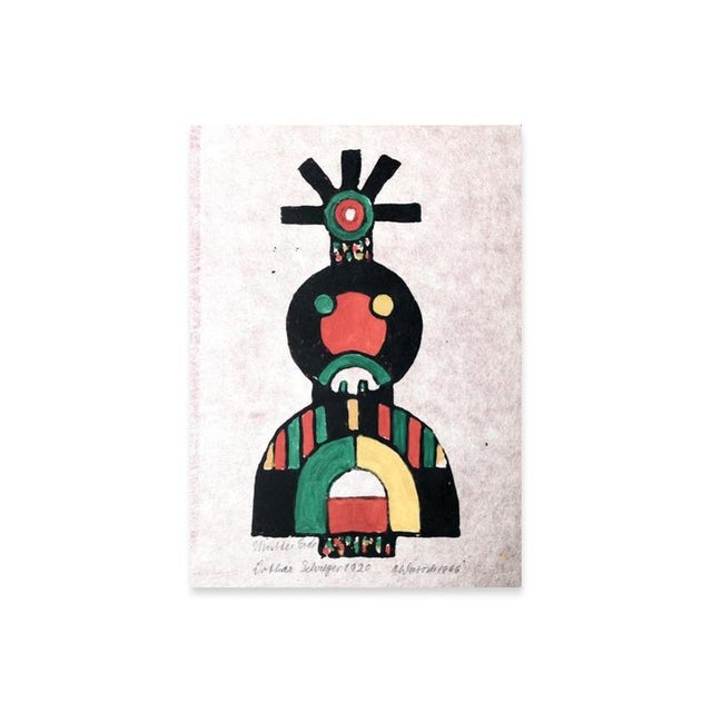 Mutter Erde by Lothar Schreyer for Edition Panderma, Basel, 1920This woodcut, titled Mutter Erde, is a work by Lothar...