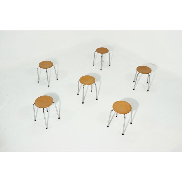 Industrial Dutch Stool from Oostwoud Fabrieken Franeker, 1960s For Sale - Image 10 of 11