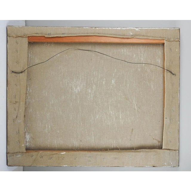 Contemporary Large Contemporary Abstract Cubist Cat on Quilt Painting For Sale - Image 3 of 4