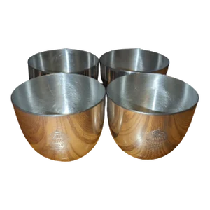 1950s Steiff Pewter Jefferson Cups- Set of 4
