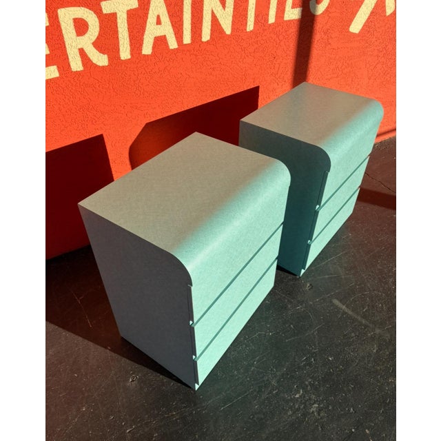 Postmod Aqua Nightstand Pair For Sale In Tampa - Image 6 of 8