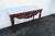 Heavy Carved Mahogany Marble Top Console Entry Table For Sale - Image 4 of 12