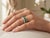 Emerald Natural Emerald & Diamond Ring in 14k Gold For Sale - Image 8 of 8