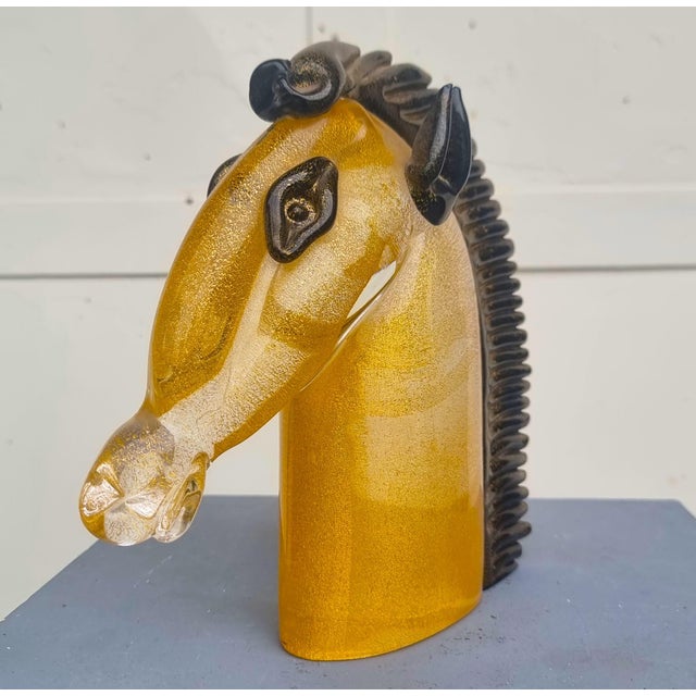 Archimede Seguso, Murano Glass Horse Head, 1970, Glass For Sale - Image 10 of 11