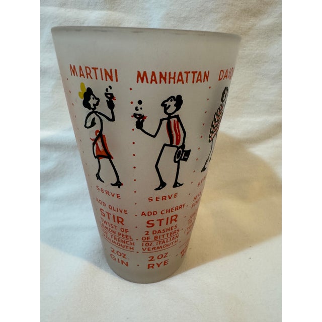 Vintage Glass Cocktail Shaker For Sale - Image 4 of 7