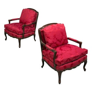 Pair of Tortoise Shell Lounge Chairs/ Marquis by Theodore Alexander, Fauteuils For Sale
