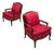 Pair of Tortoise Shell Lounge Chairs/ Marquis by Theodore Alexander, Fauteuils For Sale