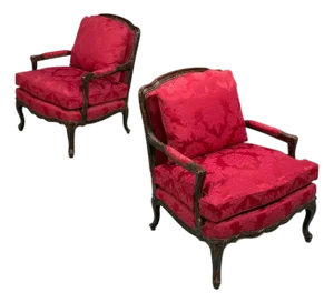 Pair of Tortoise Shell Lounge Chairs/ Marquis by Theodore Alexander, Fauteuils