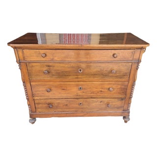 Italian Chest of Drawers in Walnut For Sale