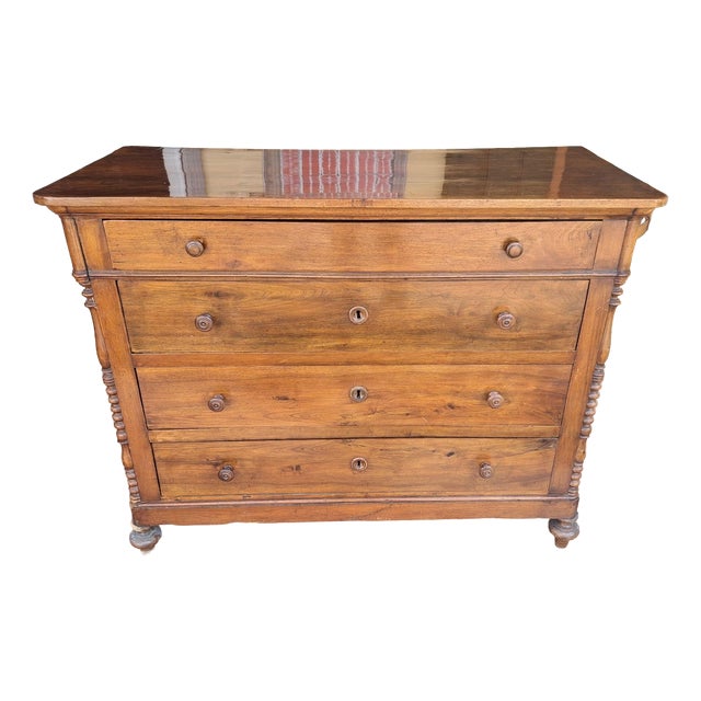 Italian Chest of Drawers in Walnut For Sale