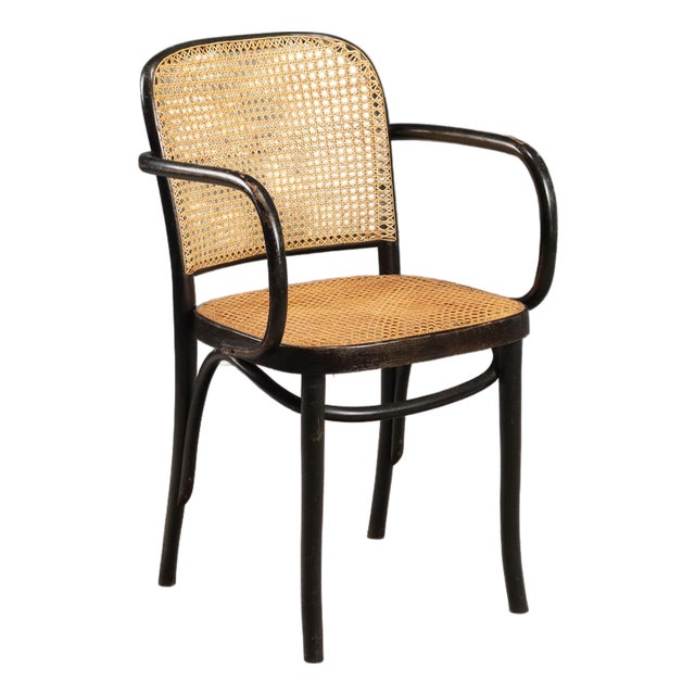 Thonet-Style Chair with Beech Wood Frame For Sale