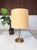Table Lamp with Brass Base and Silk Shade by Swiss Lamps International, Zurich, 1970s For Sale - Image 9 of 14