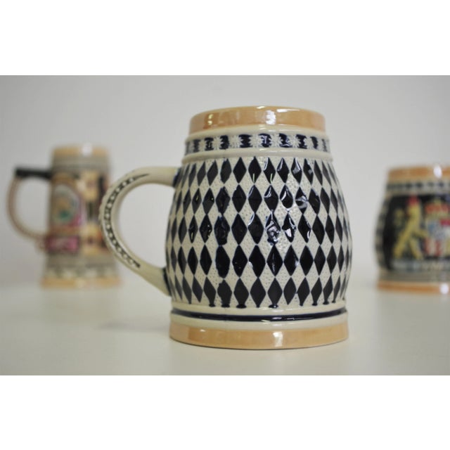 Porcelain Mugs, Bavaria, 1980s, Set of 4 For Sale - Image 3 of 10