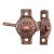 Victorian Copper Washed Cast Iron Window Sash Lock For Sale