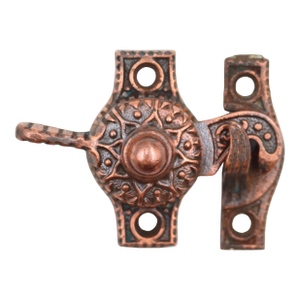 Victorian Copper Washed Cast Iron Window Sash Lock